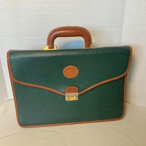 Vintage Splendid Green Briefcase Case Bag Binder